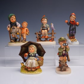 5pc Hummel Goebel Porcelain Figurines