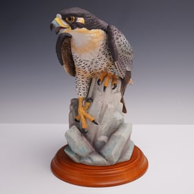 Andrea by Sadek Porcelain Figurine, Peregrine Falcon 6895