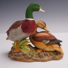 Andrea J. Sadek Porcelain Figurine, Double Mallard Ducks