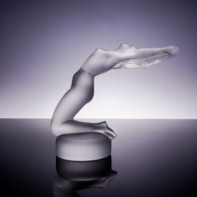 Lalique Crystal Paperweight, Chrysis