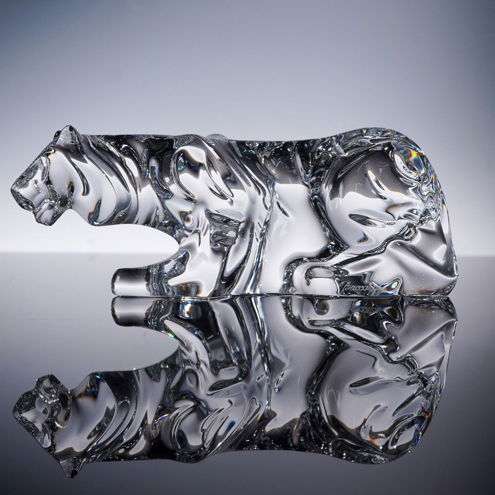 Baccarat Crystal Figurine, Tiger (1 of 7)