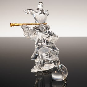 Baccarat by Jean Boggio Crystal Jester Figurine