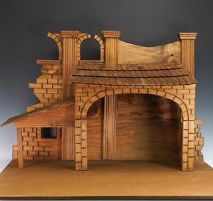 Goebel Hummel Wooden Nativity Set Manger