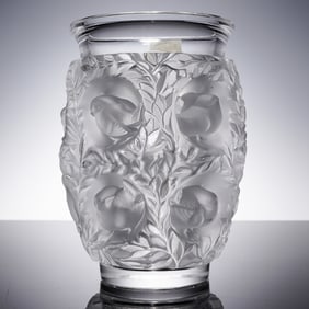 Lalique Crystal Vase, Bagatelle