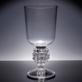 Lalique Crystal Hurricane Shade, Clos Vougeot