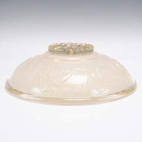 Art Deco Frosted Glass Plafoniere Ceiling Light Shade