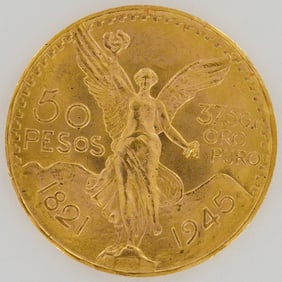 1945 Mexican Centenario 1.2 oz Gold 50 Pesos