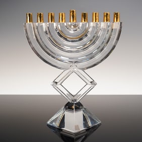 Baccarat Crystal Menorah