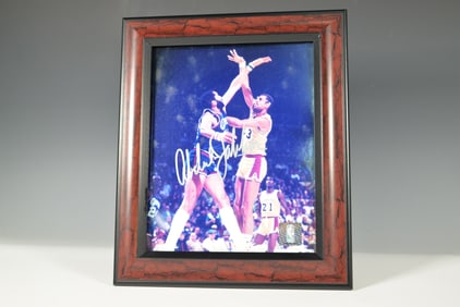 Kareem Abdul-Jabbar Signed Photograph, Lakers vs. Bucks
