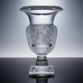 Lalique Crystal Vase Versailles
