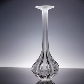 Lalique Crystal Claude Vase