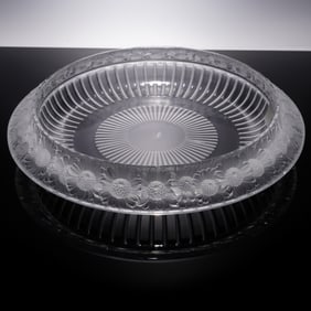 Lalique Crystal Bowl, Marguerites Pattern