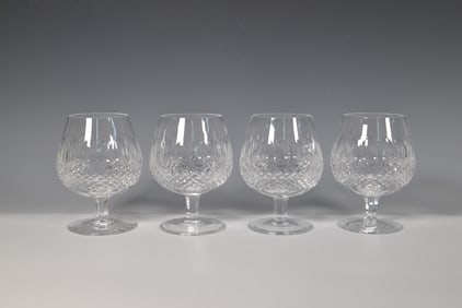 4pc Waterford Crystal Brandy Glasses, Colleen