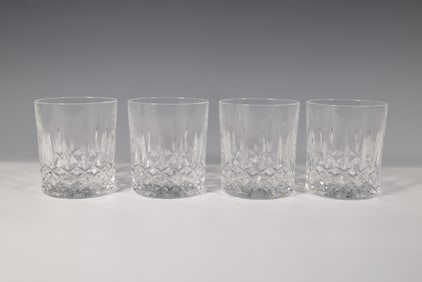 4pc Waterford Kildare Crystal Double Old Fashioned Glasses