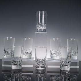 8pc Christofle Highball Glasses, Cluny