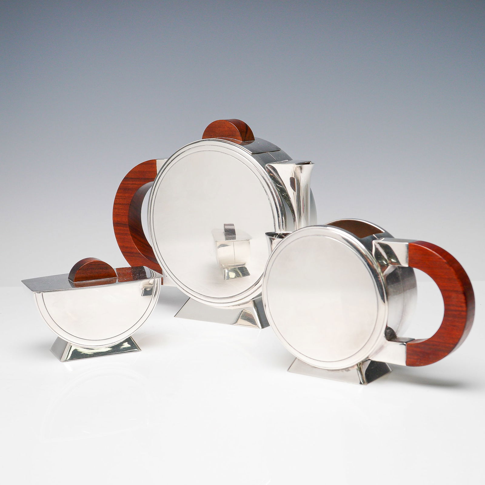 3pc Christian Fjerdingstad for Christofle Silver Plated Tea Set (1 of 7)