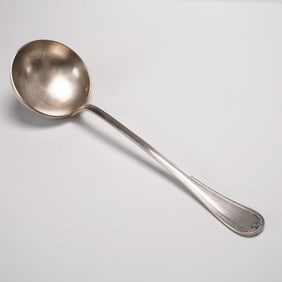 Christofle Silver-Plated Large Soup Ladle, Malmaison