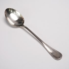 Christofle Silver-Plated Large Oval Serving Spoon, Malmaison