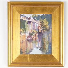 Connie Winters, Abstract Reflected, Giclee Print on Board, Signed