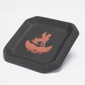 Wedgwood Black Jasperware Egyptian Revival Dish