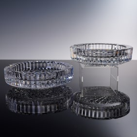 Pair of Waterford Crystal Ashtrays