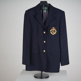 Ralph Lauren Navy Wool Women's Blazer, Size 8