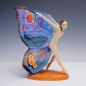 Carlton Ware Porcelain Figurine, Butterfly Girl