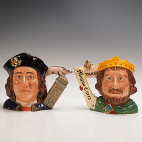 2pc Royal Doulton Character Jugs, Richard III and King John
