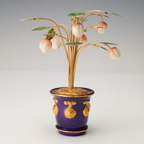 House of Faberge Imperial Peach Tree by Franklin Mint