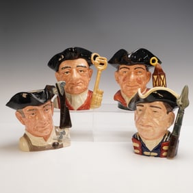 4pc Royal Doulton Character Jugs from Williamsburg