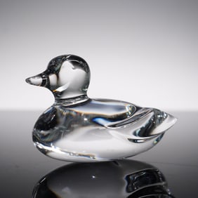 Baccarat Crystal Small Duck Figurine