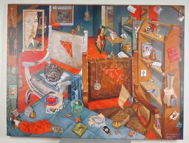 Igor Tulipanov, Artist Proof Surrealist Giclee on Canvas, Signed