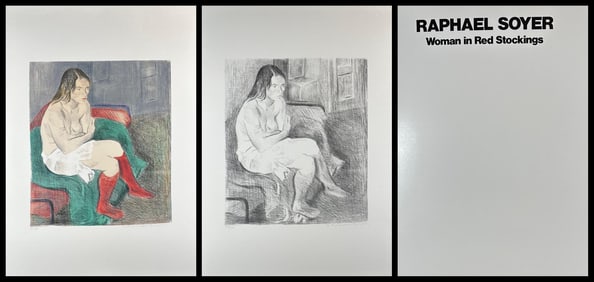 Raphael Soyer (American 1899-1997) 2 Lithographs, Signed