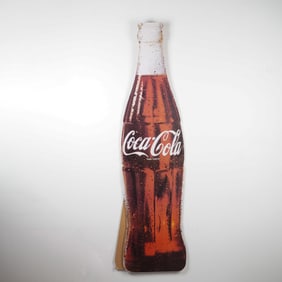 Coca-Cola Bottle-Shaped Cardboard Standee