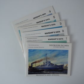 6pc Softcover Book Set, Warship's Data and Destroyer Escorts