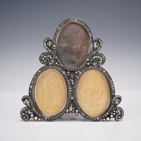 Jay Strongwater Jeweled Triple Portrait Picture Frame