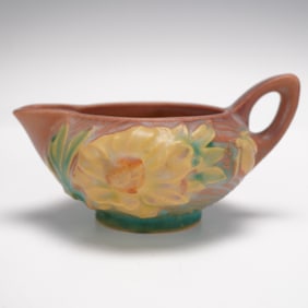 Roseville Pottery Creamer, Peony