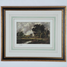 Style of Camille Corot, Original Color Lithograph on Paper