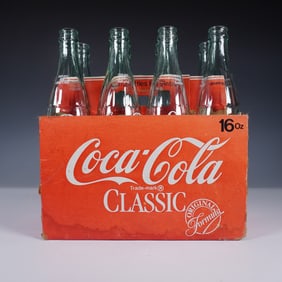 8pc Coca-Cola Classic 16oz Glass Bottles with Carrier