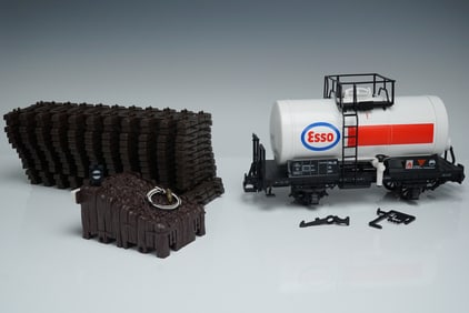 3pc LGB Train Set with Esso Tank Car and Track Sections