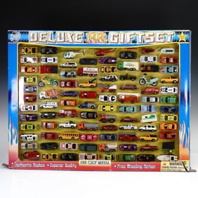 Road Tough 100 Pieces Die Cast Metal Toy Cars Deluxe Gift Set