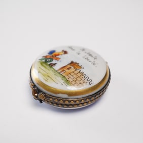Limoges Porcelain French Revolution Commemorative Trinket Box