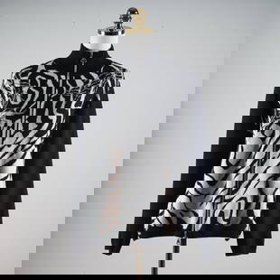 Daily Sports Black & White Zebra Print Zip-Up Knit Jacket: Bold, stylish, and performance-driven, this striking full-zip knit jacket from Daily Sports, Born in Sweden, fuses Scandinavian design minimalism with dynamic flair. Crafted with a luxurious soft-touc