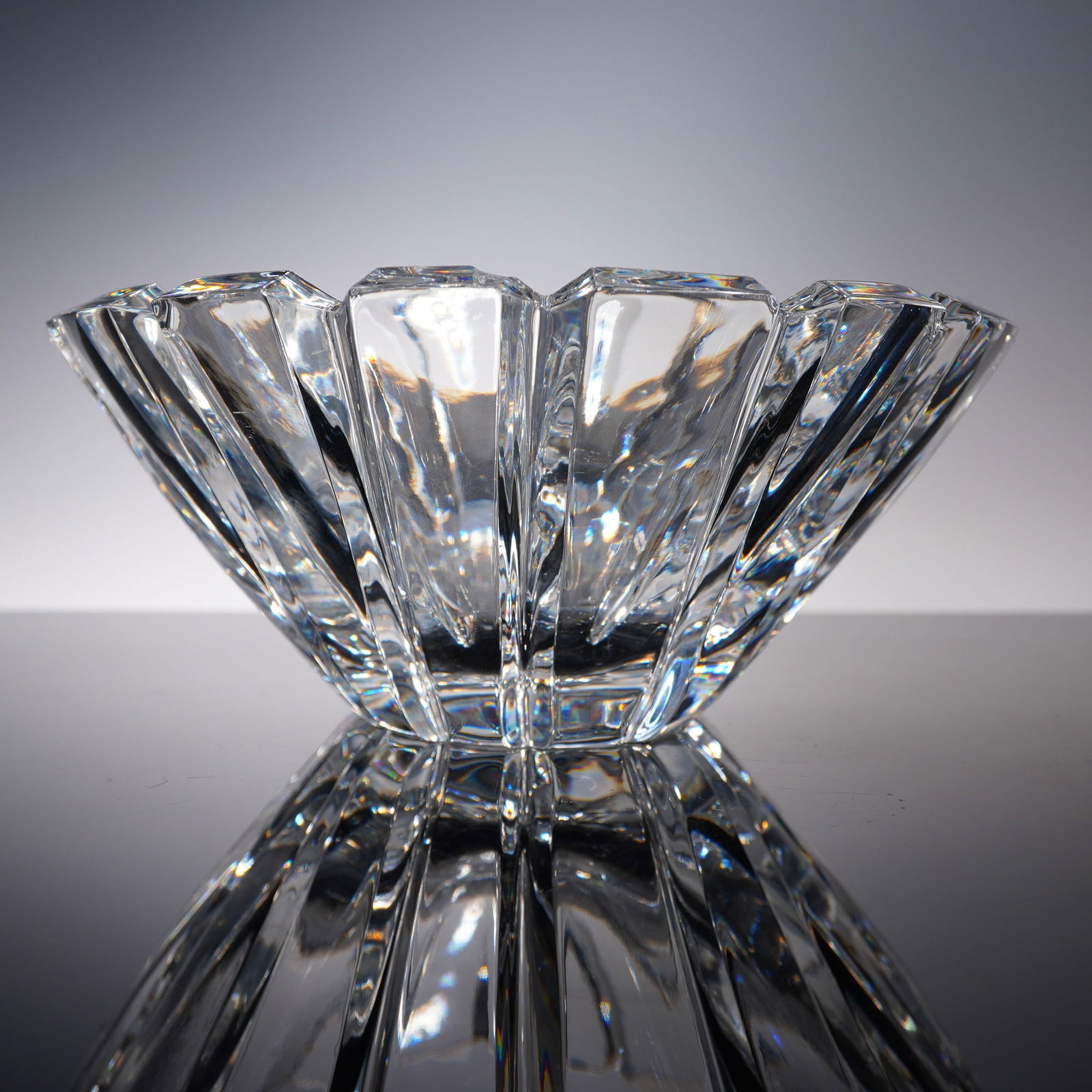 Orrefors Crystal Oval Bowl, Stenhammar (1 of 6)