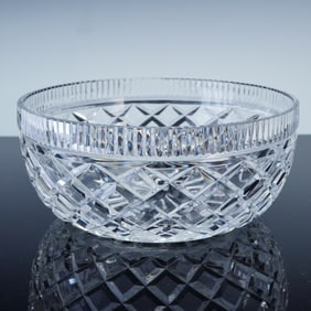 2pc Waterford Crystal Bowls, Heart & Diamond Cuts