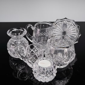 6pc Waterford Cut Crystal Table Accessories