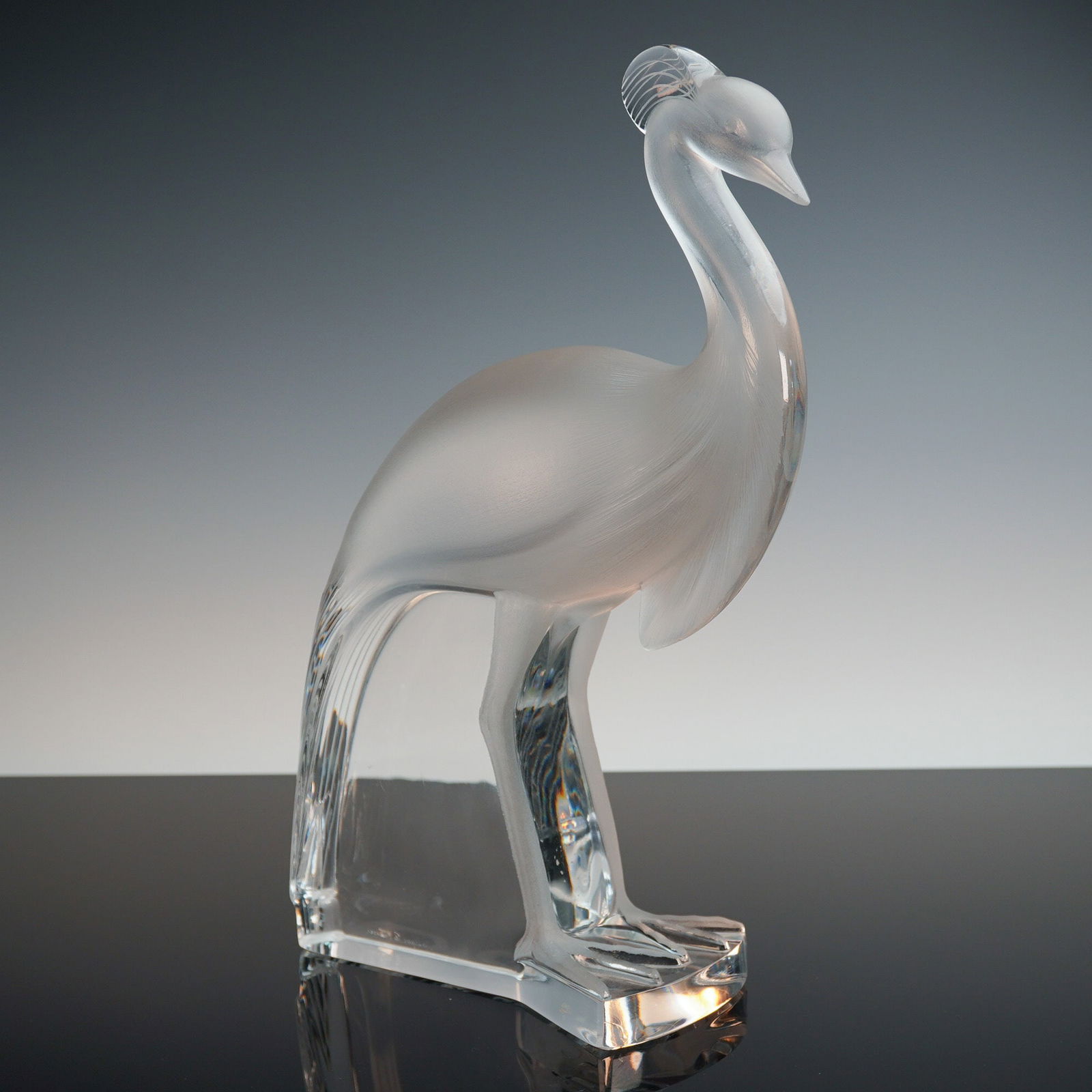 Lalique France Crystal Heron Sculpture (1 of 5)