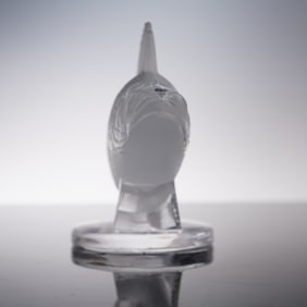 Lalique Crystal Perch Fish Paperweight