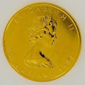 1985 1 oz Canadian Gold Maple Leaf Coin