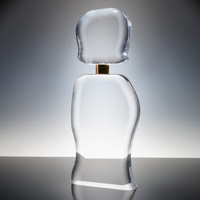 B. Rich Lucite Sculpture, Abstract Bottle Form